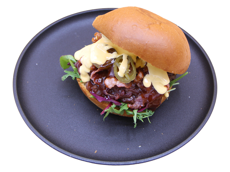 Бургер со свиными ребрами